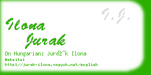 ilona jurak business card